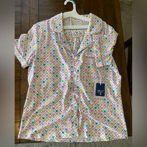 Roller Rabbit Multicolor Heart Print Pjs